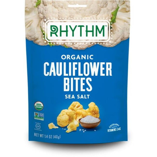 Rhythm Superfoods Organic, Non Gmo, Gluten Free, Vegan Sea Salt Cauliflower Bites