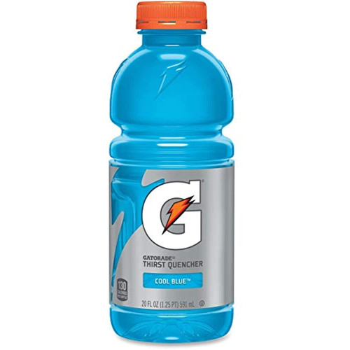 Gatorade Sport Drink Cooling Blue Raspberry, 20-ounce Wide Mouthbottles (pack Of 24)