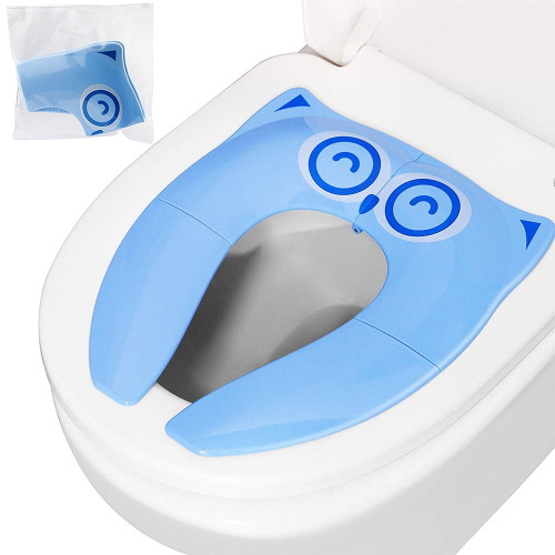 Peroptimist Travel Portable Folding Potty Training Toilet Seat Cover, Non Slip Silicone Pads Suitable For Babies Toddlers And Kids
