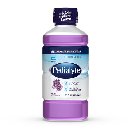 Pedialyte Electrolyte Solution, Grape, 1 Liter