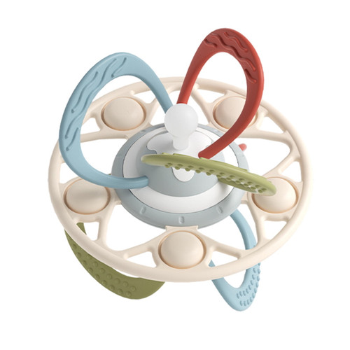 Baby Teething Toys,rotatable Colorful Teething Toys For Babies 0-6-12months, Lightweight Baby Rattle Teething Toys,baby Chew Toys For Teething Pain Relief