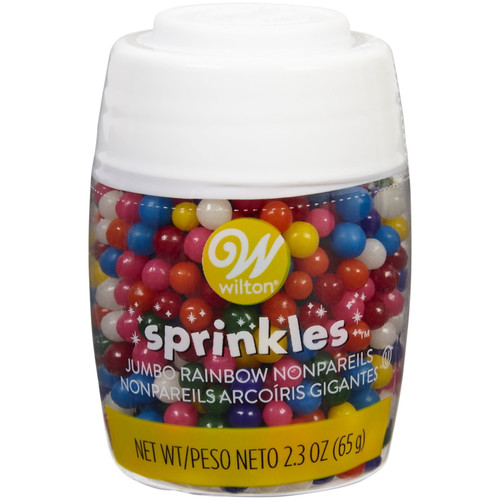 Wilton Rainbow Jumbo Nonpareil Sprinkles, 2.3 Oz.