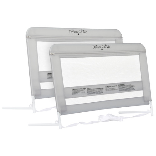 Dream On Me Lilibet Twin/full/queen Mesh Safety Bed Rails , Set Double Pack , 23*42