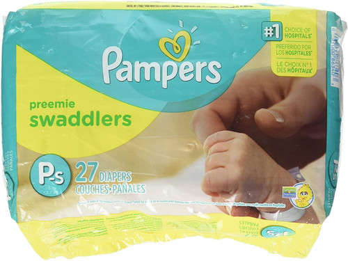 Pampers Swaddlers Preemie Diapers  Size 1, 27 Ct Soft And Absorbent