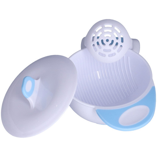 Ebtools Mash Serve Bowl, Arc‑shaped Grinding Rod Thickened Grinding Handle Safe Hygienic Baby Food Masher For Fish Puree For Kids