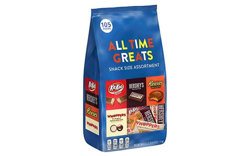 Hershey's, All Time Greats Chocolate Candy Assortment, 38.9 Oz, 105 Count