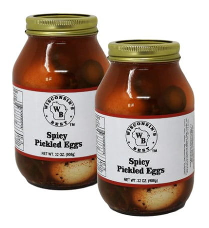 Wisconsin's Best Spicy Pickled Eggs, 32 Oz, 2 Ct