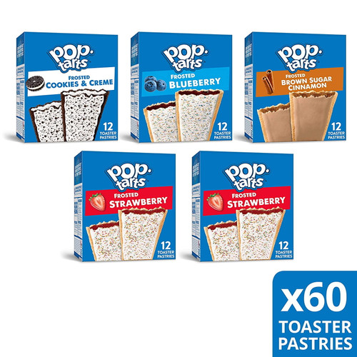 Pop-tarts Four Flavor Variety Pack, 60 Count
