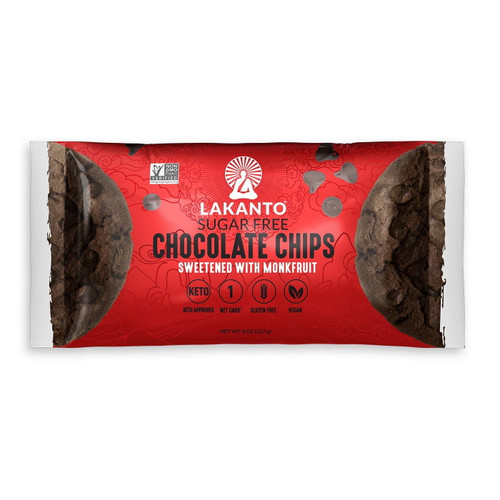 Lakanto Sugar Free Chocolate Chips 8 Oz Pack Of 3