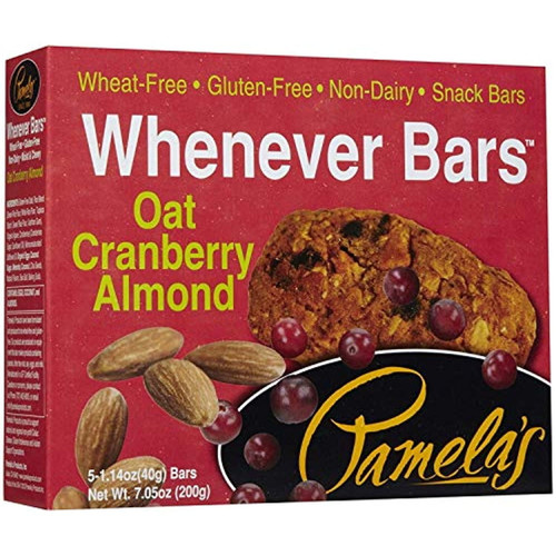 Pamelas Products Bars - Oat Cranberry Almond - 1.4 Oz - 5 Ct