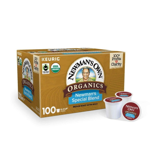 Mowenta Organics Keurig Single-serve K-cup Pods Newmans Special Blend Medium Roast Coffee, (100 Count)