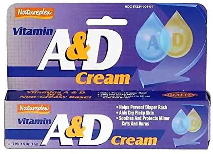 Vitamin D Cream Ointment For Diaper Rash And Skin Irritations, 3 Pack - Vitamin A