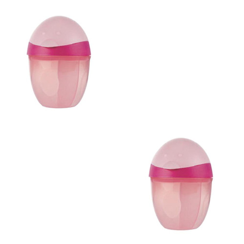 2pcs Cartoon Animal Portable Food Container Baby Milk Powder Dispenser Container Three Infant Baby Food Storage