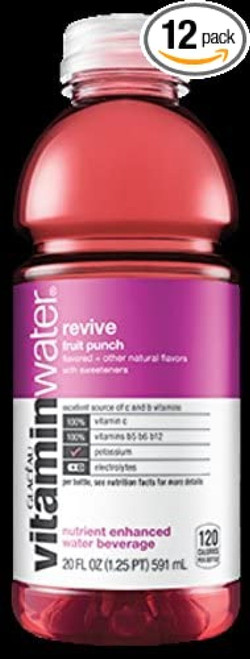 Glaceau Vitamin Water 12-20floz Bottles (revive Fruit Punch)