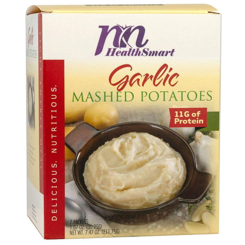 Healthsmart - Garlic Mashed Potatoes - 7 Servings - Potato Puree - Light Entrée Or Healthy Side Dish - High Protein - Low Calorie - Low Fat - Gluten Free