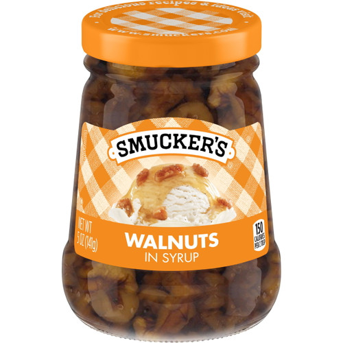 Smucker's Walnuts In Syrup Topping, 5 Ounces