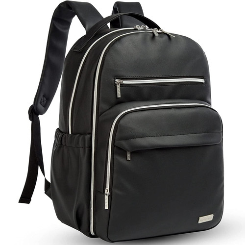 Keababies Large Waterproof Diaper Backpack Bag, Multifunctional Baby Diaper Bag (ebony Black)