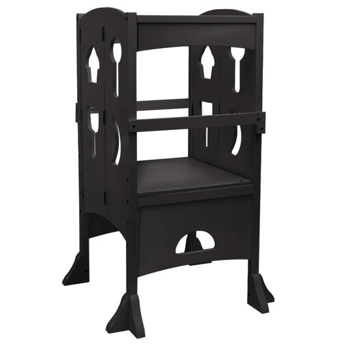 Pirecart Kids Kitchen Step Stool Collapsible Wooden Toddler Helper Learning Stool