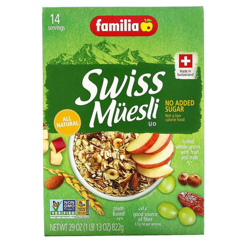 Familia Swiss Muesli No Added Sugar 29 Oz Pack Of 2