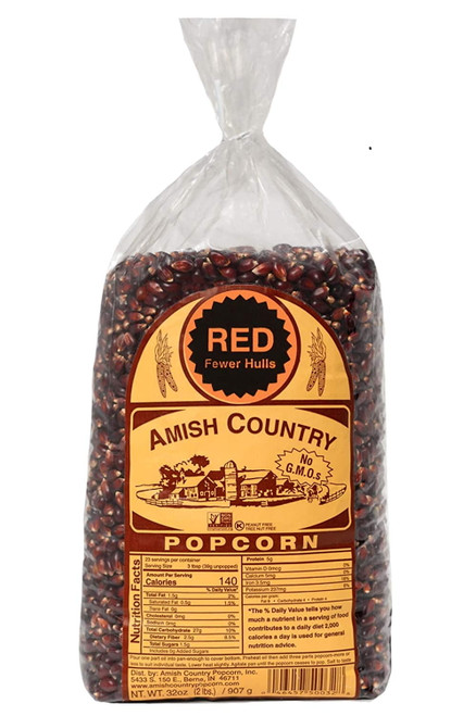 Amish Country Popcorn | 2 Lb Bag | Red Popcorn Kernels | Old Fashioned, Non-gmo And Gluten Free (red - 2 Lb Bag)
