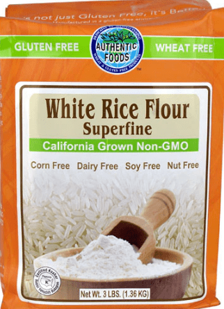 Authentic Foods Gluten Free White Rice Flour Superfine -- 3 Lbs