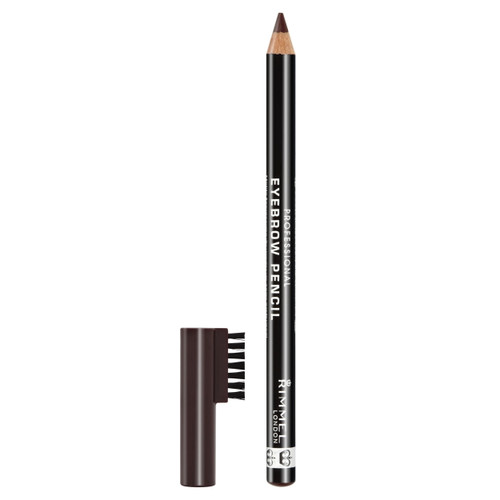 Rimmel Brow This Way Professional Eyebrow Pencil, 001 Dark Brown, 0.05 Oz