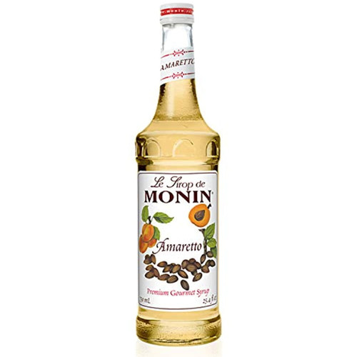 Monin - Amaretto Syrup, Almond-caramel Cookie Taste, Natural Flavors, Great For Coffees, Lattes, Cocktails, And Mocktails, Non-gmo, Gluten-free (750 Ml)
