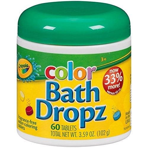Crayola Bath Dropz 3.59 Oz 60 Tablets