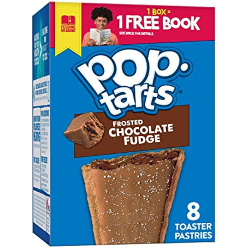 Pop-tarts Toaster Pastries, Breakfast Foods, Baked In The Usa, Frosted Chocolate Fudge, 13.5oz Box (8 Toaster Pastries)