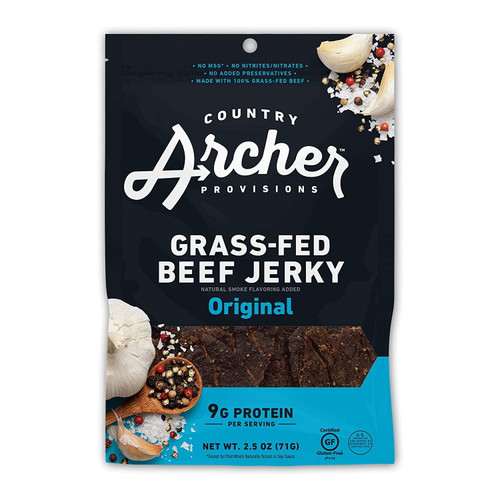 Country Archer Beef Jerky Grass-fed Original -- 2.5 Oz