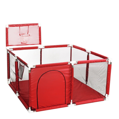 Baby Playpen Fence Folding Safety Barrier Children Playpen Game Tent 128cm Usa