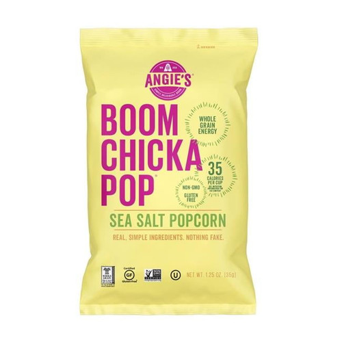 (price/case)angie's Artisan Treats 5911 Boomchickapop Sea Salt 1.25oz 12ct