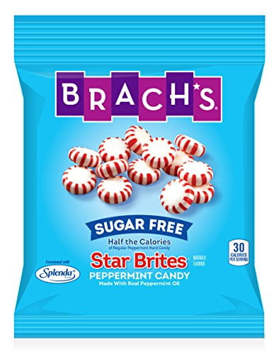 Brach's Sugar Free Star Brites Hard Peppermint Candy, 3.5 Oz