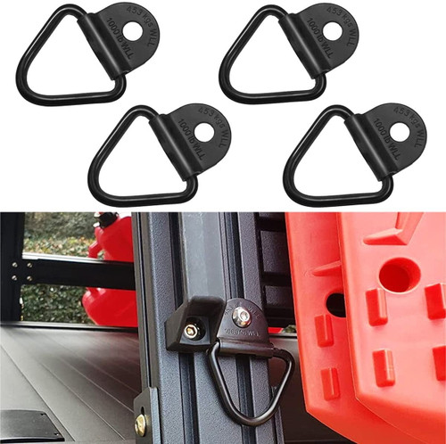 10 Pack Heavy Duty Truck Bed Tie Down Anchors Rings Trailers Hook Cargo Bolt On V Ring Pickups Rail Accessories