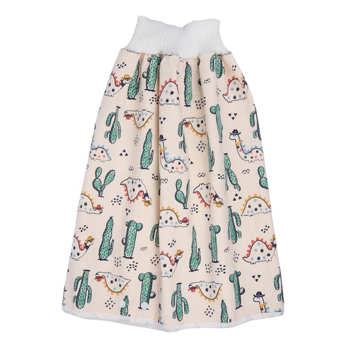 Nuolux 1pc Baby High-waist Nappy Skirt Cartoon Diaper Skirt Training Nappy Skirt