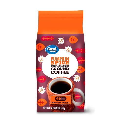 Great Value Pumpkin Spice Ground Coffee, 16 Oz