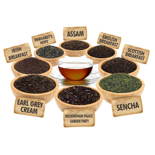English Tea Sampler - 1 Ounce Pouches Of Our Top 8 English Style Loose Leaf Teas