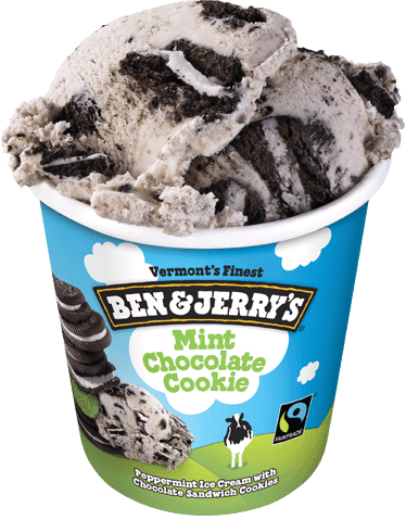 Ben & Jerry's, Mint Chocolate Cookie Ice Cream, Pint (6 Count)