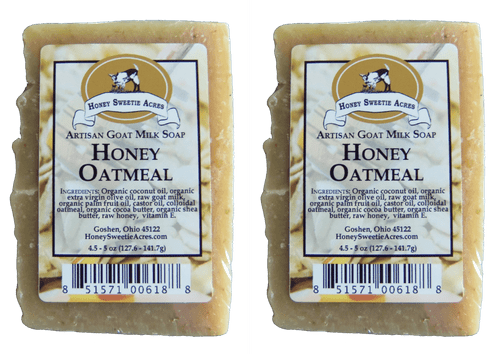 Premium Handcrafted Artisan Goat Milk Soap - Feels So Wonderful On Your Skin That 4 Out Of 5 Customer Come Back! (honey Oatmeal (2-pack))
