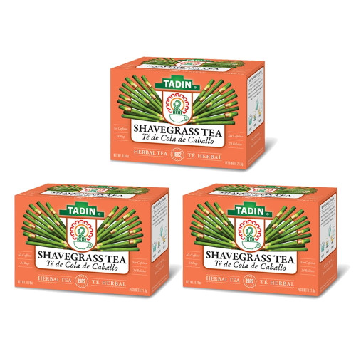 Tadin Shavegrass Herbal Tea. Urinary Health Aid. Natural Immune Support. Caffeine Free. 24 Teabags. 0.84 Oz. Pack Of 3
