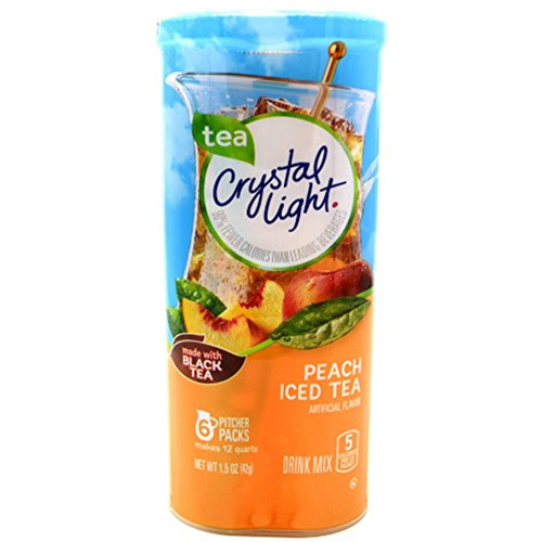 Crystal Light Peach Tea Drink Mix (12-quart), 1.5-ounce Packages (pack Of 2)