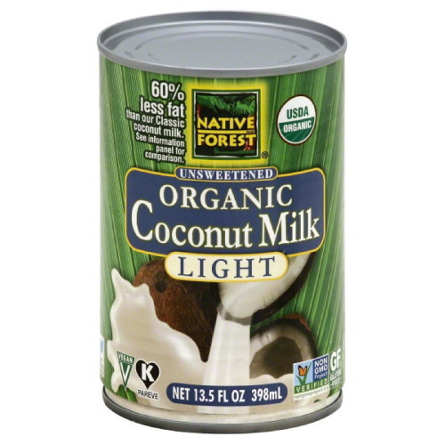 Native Forest Unsweetened Light Organic Coconut Milk, 13.5 Fo (pack Of 12)