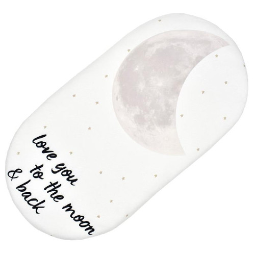 Funkiy Baby Moses Basket Sheet Printing Mini Cradle Bedding Protector Crib Pad Cover