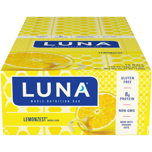 Clif Luna Whole Nutrition Bar Lemon Zest 1.69 Oz Ccc210004