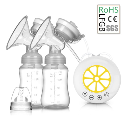 Onemayship Electric Double Breast Pumps, Portable Dual Breastfeeding Milk Pumps Pain-free Strong Suction Power Comfort