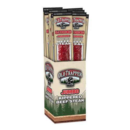 Old Trapper Jumbo Kippered Beef Steaks, Old Fashioned - 2 Oz (box Of 12)