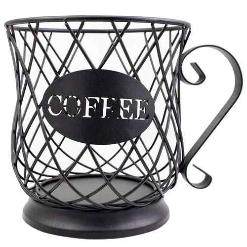 Ieegkit Coffee Pod Holders Coffee Creamer Container Coffee Pod Storage Cup Coffee Pod Holders Espresso Storage Basket -black