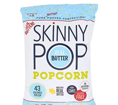 Product Of Skinny Pop Popcorn Real Butter 12 Oz Large Bags