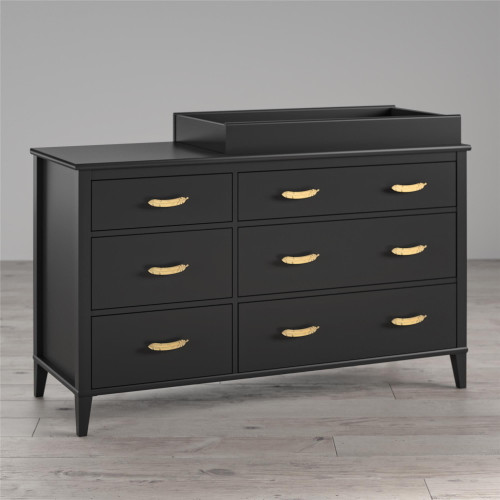 Little Seeds Monarch Hill Hawken 6 Drawer Changing Table, Black
