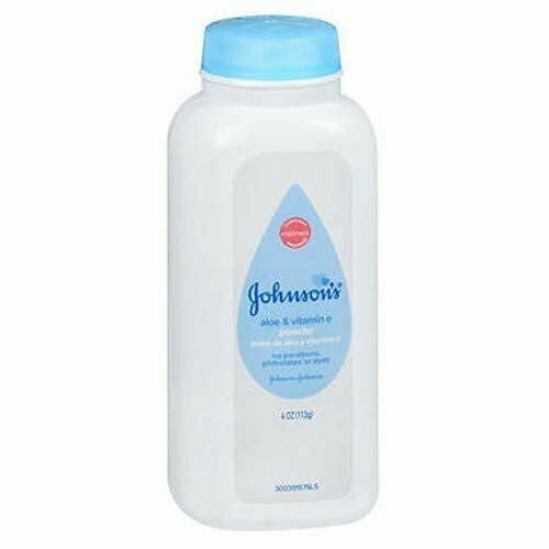 3 Pack - Johnson's Baby Aloe & Vitamin E Baby Powder, 4 Oz